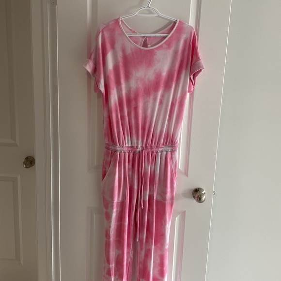 Pink Tie-Dye Jumpsuit - Picture 3 of 3